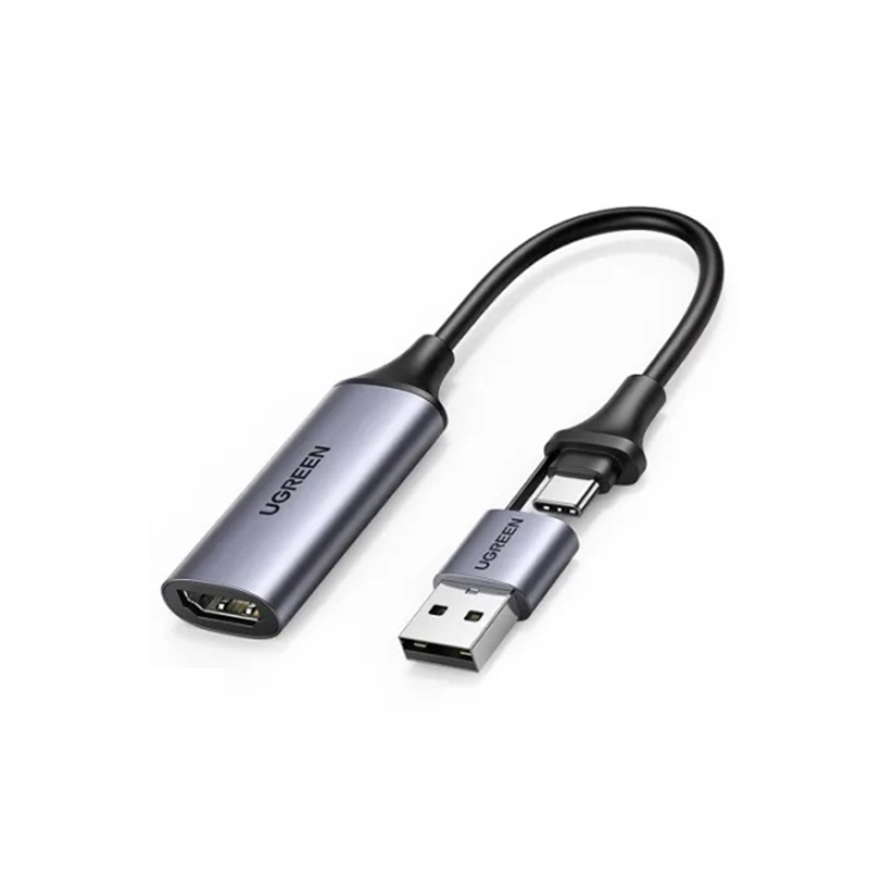 Cáp ghi hình HDMI live streaming USB-A, USB-C Video Capture Card Ugreen 40189