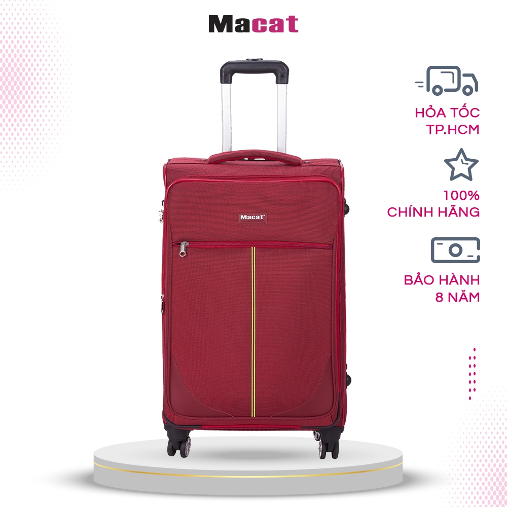 Vali du lịch siêu tải Macat D4F (Đỏ) - 26inch
