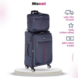 Bộ vali du lịch siêu tải Macat D4F (Navy) - 26inch