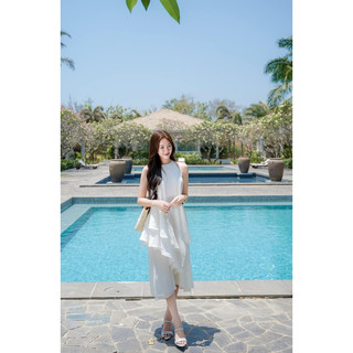 Đầm yếm maxi mùa biển