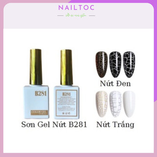 Sơn gel nứt b281 cao cấp , sơn nứt trắng , đen 15ml
