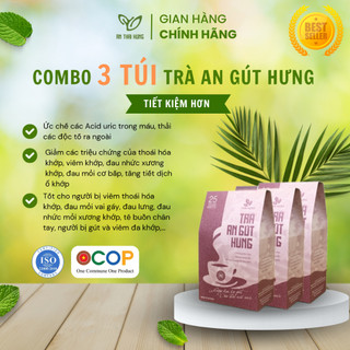  Trà An Gút Hưng - Thải axit uric, giảm cơn đau, nhức mỏi do gút, thoái hóa, viêm khớp 25 Túi Lọc 125g