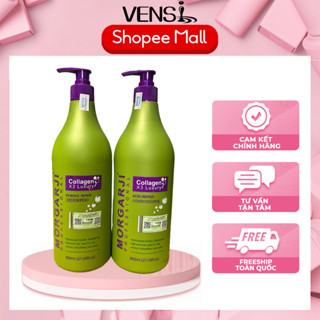 Cặp dầu gội xả Collagen phục hồi tóc hư tổn siêu mượt hương thơm hoa quả Morgarji Luxury 800ML