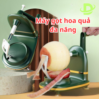 Máy gọt hoa quả tự động quay tay Dụng cụ gọt vỏ đa chức năng nhanh chóng kèm lưỡi cắt và dụng cụ