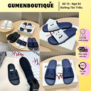 Dép Quai Ngang DG In Chữ Logo Nổi Cực Bắt Mắt Hàng Full Box - Dép Lê Nam DG Chất Liệu Cao Su Ba Màu Siêu Chất Full Box