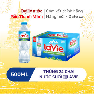 [HOẢ TỐC - TẶNG NĨA] Nước suối LAVIE 500ml (Thùng 24 chai) (Date xa)