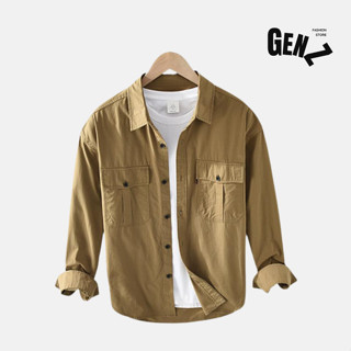 Áo Khoác Nam Áo Khoác Kaki Chất Lượng Kaki Cao Cấp Chất Vải Mềm Mại Dày Dặn Màu Vàng Kem Tại Gen Z Store HN