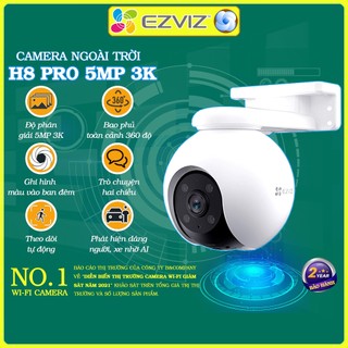 Camera wifi ngoài trời Ezviz H8 Pro 5MP 3MP 3K siêu nét chính hãng, đàm thoại 2 chiều