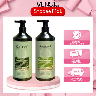 Dầu Gội Xả KARSEELL BNC chiết suất từ Gừng ngăn ngừa rụng tóc, gàu, nấm ngứa 800ML