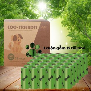 Combo 12 cuộn túi dọn phân epi cho chó mèo tự phân huỷ