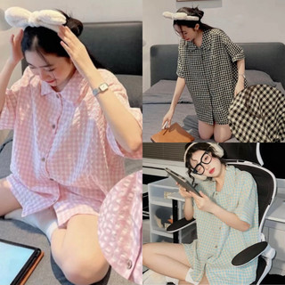 Bộ Pijama ,Bộ Ngủ Mặc Nhà Cổ Nhọn