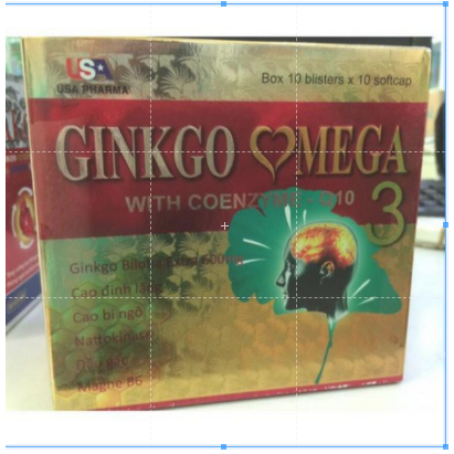 Viên Uống hoạt huyết dưỡng não Bổ Não Ginkgo Omega 3 Coenzym Q10 hộp 100 viên