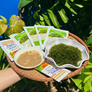 Rong Nho Tách Nước Khánh Hòa gói 30gr. Nở ra 100g rong nho tươi - Tách nước theo công nghệ Nhật Bản