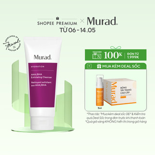 Sữa rửa mặt tẩy da chết - murad aha/bha exfoliating cleanser 200ml