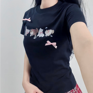 Áo thun baby tee kiteen & bow