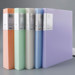 Bìa nhựa , File lá Clear Book nhiều màu đủ loại 20/40/60/100 lá, file đựng tài liệu A4 nhiều ngăn-DREAM