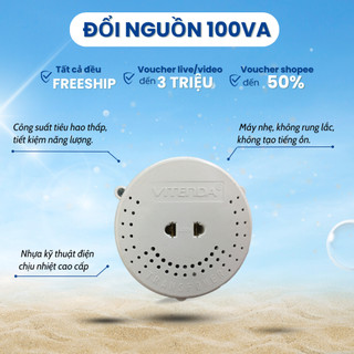 Bộ đổi nguồn Vitenda công suất 100w màu trắng dành lọc không khí
