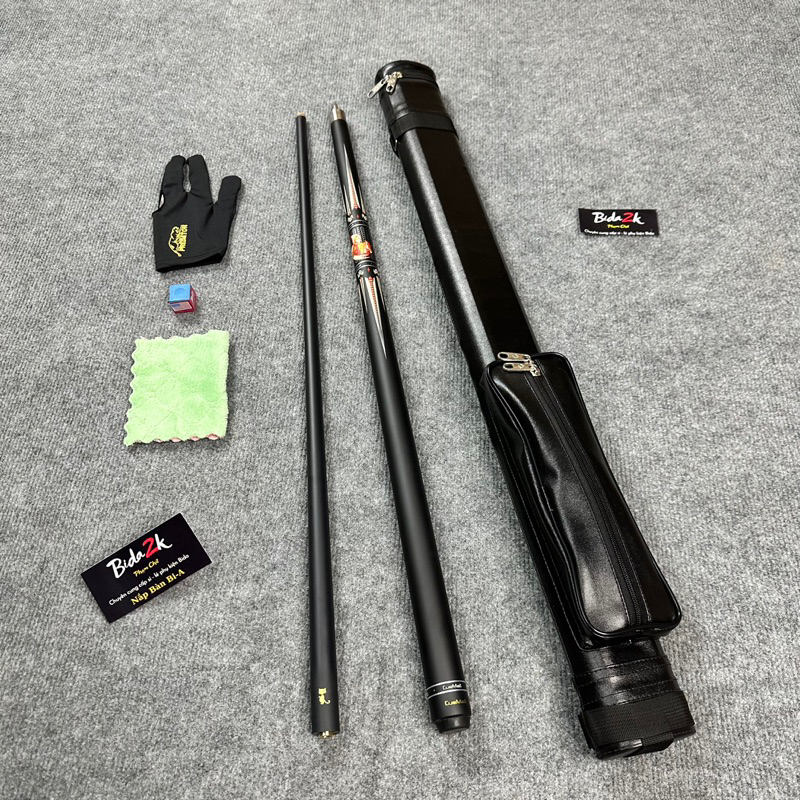 [ Cơ BiDA 70% CARBON CueMaLL , GiÁ RẺ ] Gậy Bi A CueMaLL và Bao da , có Sỉ Lẻ