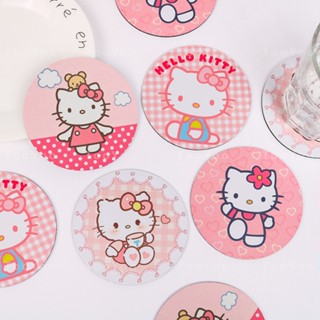Lót ly tròn Hello Kitty dễ thương cute TooYoo BK00773