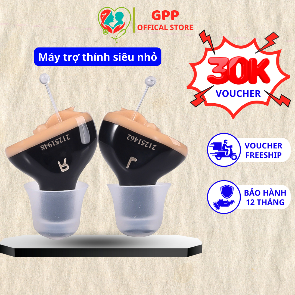 Máy trợ thính không dây siêu nhỏ GM-910 Tai nghe trợ thính tự động xử lý giảm tiếng ồn