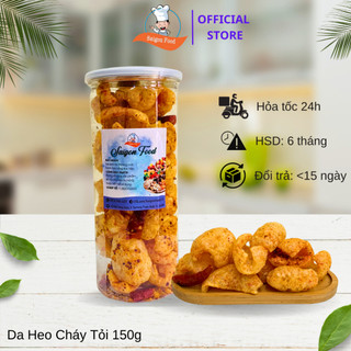 150g da heo cháy tỏi giòn ngon lon pet - saigonfood