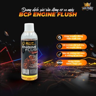 Dung dịch súc rửa động cơ bcp thái lan, súc động cơ xe máy engine flush 100ml