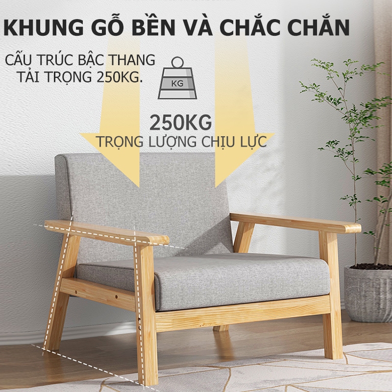 REX Ghế sofa gỗ Ghế sofa vải thư giãn  tiện ích sang trọng sofa giường đa năngSofa đơn/đôi/ba người | BigBuy360 - bigbuy360.vn