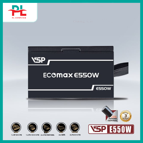 NGUỒN VSP ECOMAX E550W - Hàng Chính Hãng Vsp