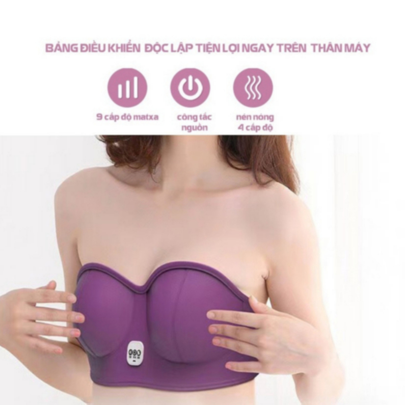 Áo massage nâng ngực Keller cải thiện kích thước vòng 1, áo lót mát xa ngực tăng size săn chắc chống chảy xệ JOLY LADY