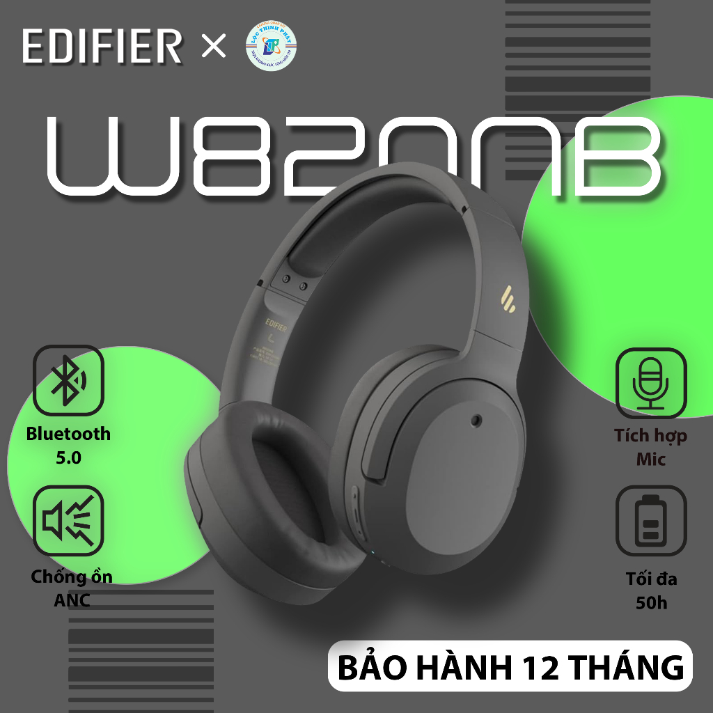Tai nghe Bluetooth EDIFIER W820NB Chính Hãng - Bảo Hành 12 Tháng
