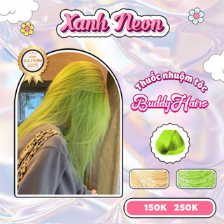 Thuốc nhuộm tóc màu XANH NEON, thuốc nhuộm tóc cao cấp, kem nhuộm tóc tại nhà Buddyhairs tặng kèm dụng cụ