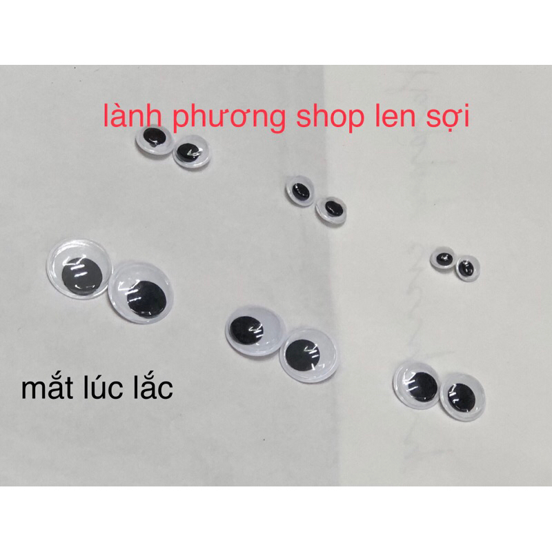 Mắt Thú Nhựa Lúc Lắc (5 cặp )