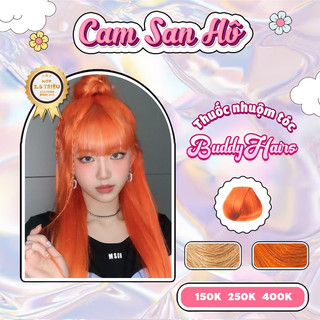 Thuốc nhuộm tóc màu CAM SAN HÔ, CAM SÁNG, thuốc nhuộm tóc cao cấp, kem nhuộm tóc tại nhà Buddyhairs tặng kèm dụng cụ