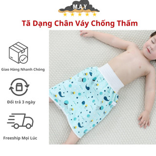 Tã Dạng Chân Váy Chống Thấm Nước Có Cúc Bấm Mặc Thoải Mái Dễ Chịu Cho Bé, Tã Quần Ban Đêm Giúp Bé Ngủ Ngon