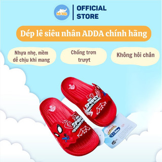 dép lê quai ngang cho bé họa tiết người nhện chính hãng adda, chống trơn trượt, không hôi chân chất liệu nhựa cao cấp