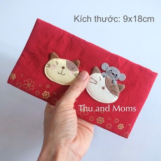 Ví nữ dài Hikosen Cara Nhật Bản hình bao lì xì
