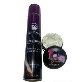 Combo gôm xịt tóc, sáp cứng tạo kiểu giữ nếp