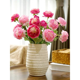 Hoa giả - Hoa mao lương thân nhung gồm 2 bông 1 nụ đẹp như hoa thật dùng trang trí, décor siêu đẹp