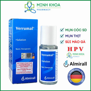  Verrumal solution 13ml chính hãng Almirall Đức - Giải pháp loại bỏ Mụn cóc Sùi mào gà 
