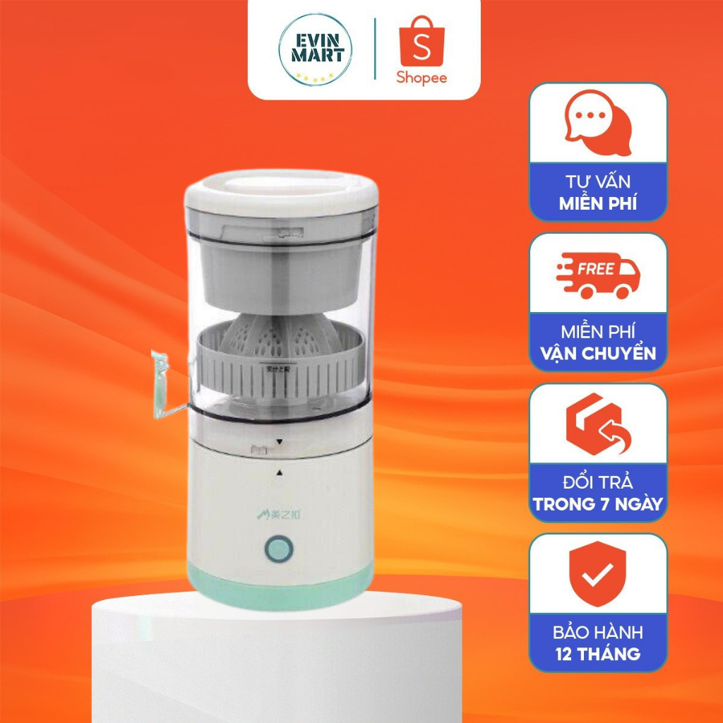 Máy Vắt Cam Chanh Tự Động Máy Ép Trái Cây Máy Ép Chậm Hoa Quả Không Dây Đa Năng Pin Sạc Usb Tiện Dụng