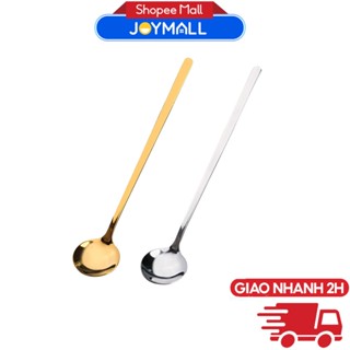 Thìa muỗng cà phê inox thép không gỉ 17cm hai màu vàng bạc sang trọng, tinh tế - JoyMall