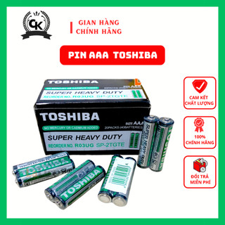 Pin AAA TOSHIBA chính hãng, pin tiểu nhỏ dùng cho điều khiển, thiết bị gia định