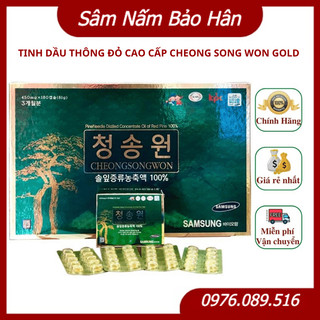 Tinh Dầu Thông Đỏ Cheongsongwon Nội Địa Hàn Quốc 180 viên