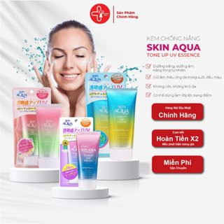 Kem chống nắng Skin aqua Nhật bản, kcn 50+ cho da mặt hỗn hợp, da khô, da mụn nhạy cảm, kcn nâng tone kiềm dầu 80G