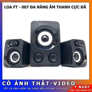 Bộ 3 Cục Loa Q7 Có Hệ Thống Nút Điều Chỉnh Âm Lượng Bass , Loa Vi Tính Pass Chuẩn
