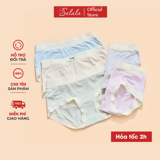 Quần lót cotton selala viền su siêu mềm mại co giãn thoáng mát qc55