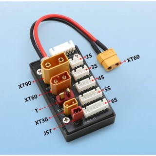 Vỉ sạc đa năng , vỉ sạc pin lipo xt90, xt60, t, xt30, jack t và jack jst sạc 2s-6s