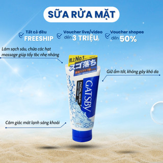 Sữa rửa mặt Gatsby dành cho nam 130g