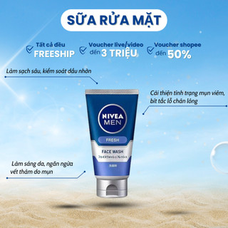 Sữa rửa mặt Nivea Men dành cho nam 100g (Hàng nội địa Nhật)