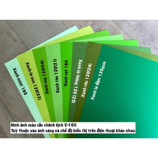 GIẤY A4 TÔNG XANH LÁ 120GSM